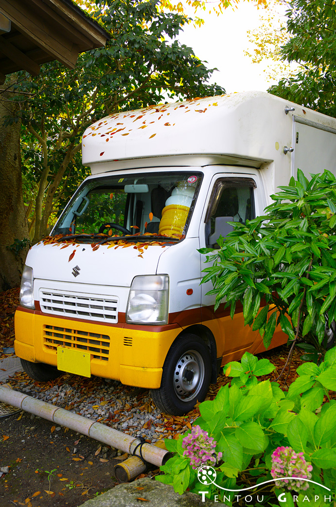 瑞龍寺・麒麟茶屋脇のキッチンカー